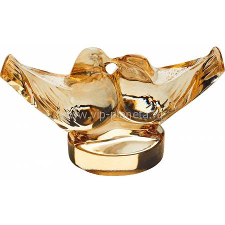 Статуэтка "Два голубя" золотые Lalique 10371300