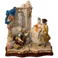 Статуэтка "Цветочница у фонтана" Porcellane Principe 1089/PP