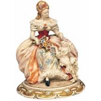 Статуэтка "Дама с собачкой" Porcellane Principe 1010/PP