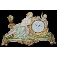 Часы "Дама с ангелом" Porcellane Principe 401/PP