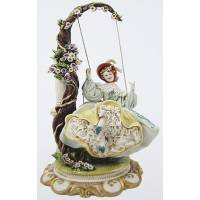 Статуэтка "Дама на качелях" Porcellane Principe 1045/PP