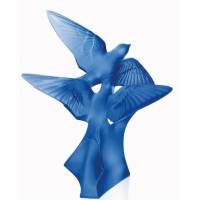 Статуэтка "Ласточки" синие Lalique 10625300
