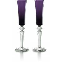 Набор из 2-х фиолетовых бокалов для шампанского "Mille Nuits" Baccarat 2811587