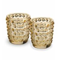 Набор из 2-х подсвечников золотые "Mossi" Lalique 10370200