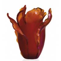 Ваза для цветов "Tulipe" красная Daum 03574-9