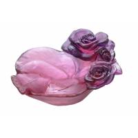 Вазочка для конфет "Rose Passion" красно-фиолетовая Daum 05289-3