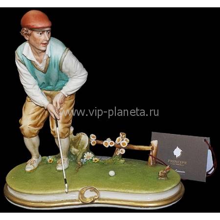Статуэтка " Игрок в гольф" Porcellane Principe 694/PP