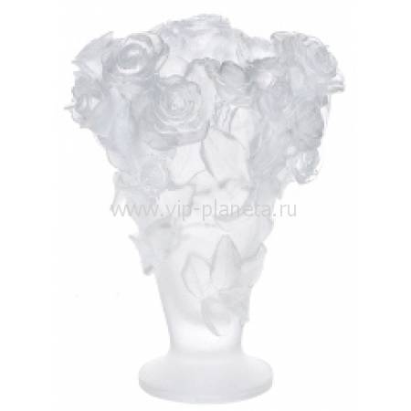 Ваза для цветов белая "Roses" Daum 03547-4