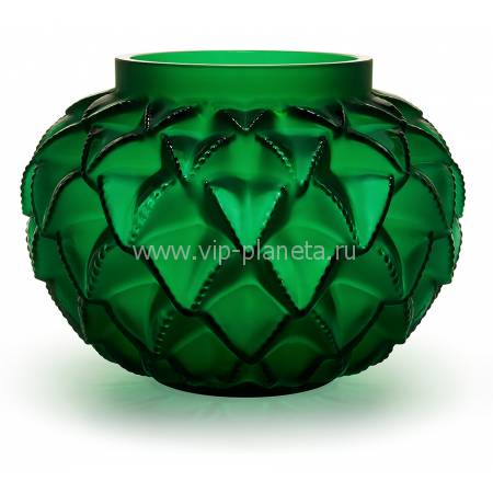 Ваза для цветов зелёная большая "Languedoc" Lalique 10488200