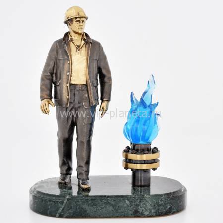 Скульптура "Работник нефтегазовой промышленности" Авторские работы RV0010409CG