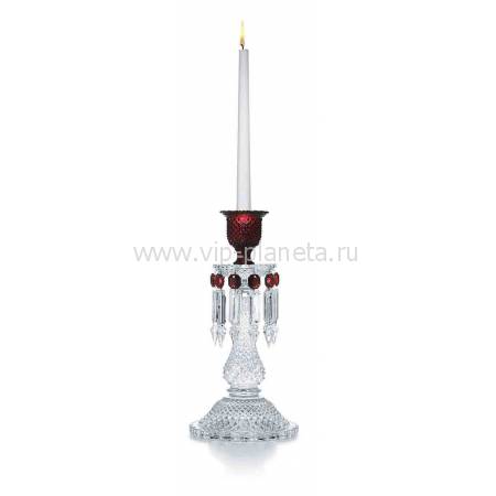 Подсвечник на 1 свечу красный "Zenith" Baccarat 2808410