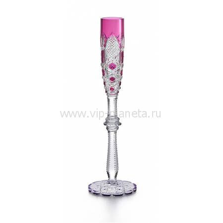 Бокал для шампанского розовый №4 "Tsar" Baccarat 1499185