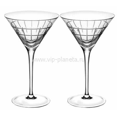 Набор из 2-х бокалов для мартини с палочками "Graphik" Christofle 07945282
