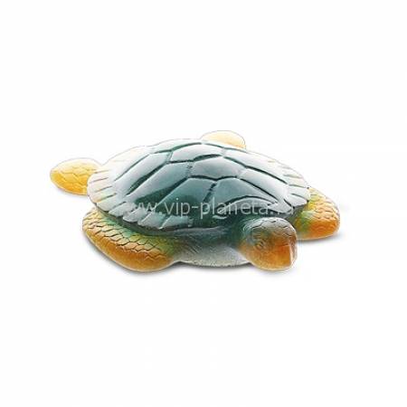 Статуэтка "Морская черепаха" желто-зеленая Daum 02691-1/C