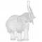 Статуэтка "Слон" белый Daum 03239-3
