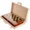 Шахматы деревянные с инкрустацией из янтаря "Готика" ES031