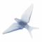 Настенная статуэтка Ласточка с опущенными крыльями "Hirondelles" синяя Lalique 10625100