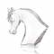 Статуэтка "Голова лошади" прозрачная Lalique 1162400