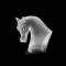 Статуэтка "Голова лошади" сатин Lalique 10368500